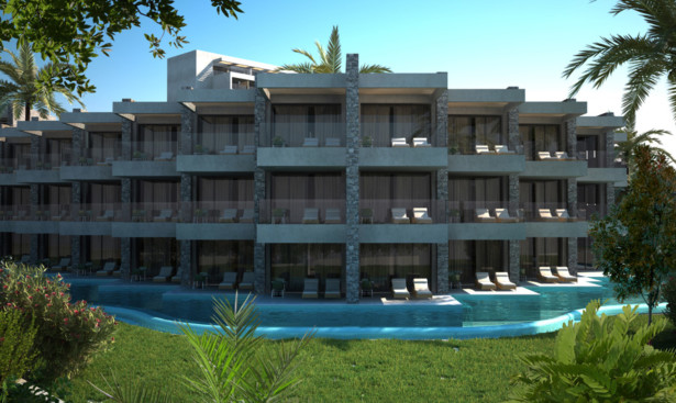 Όψη των Bungalows από τη Θάλασσα